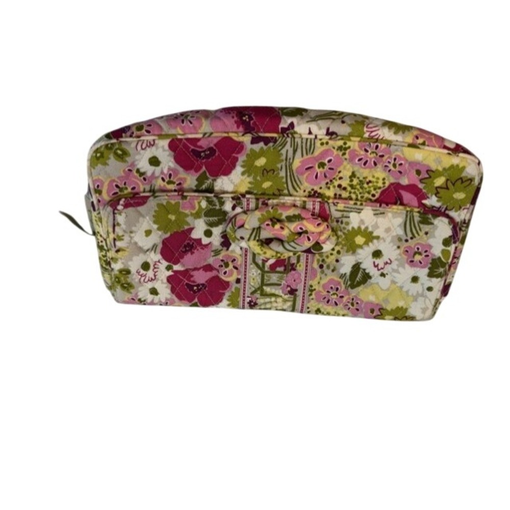 Vera Bradley Knot Just a Clutch Make Me Blush Floral Shoulder Bag Pink Green